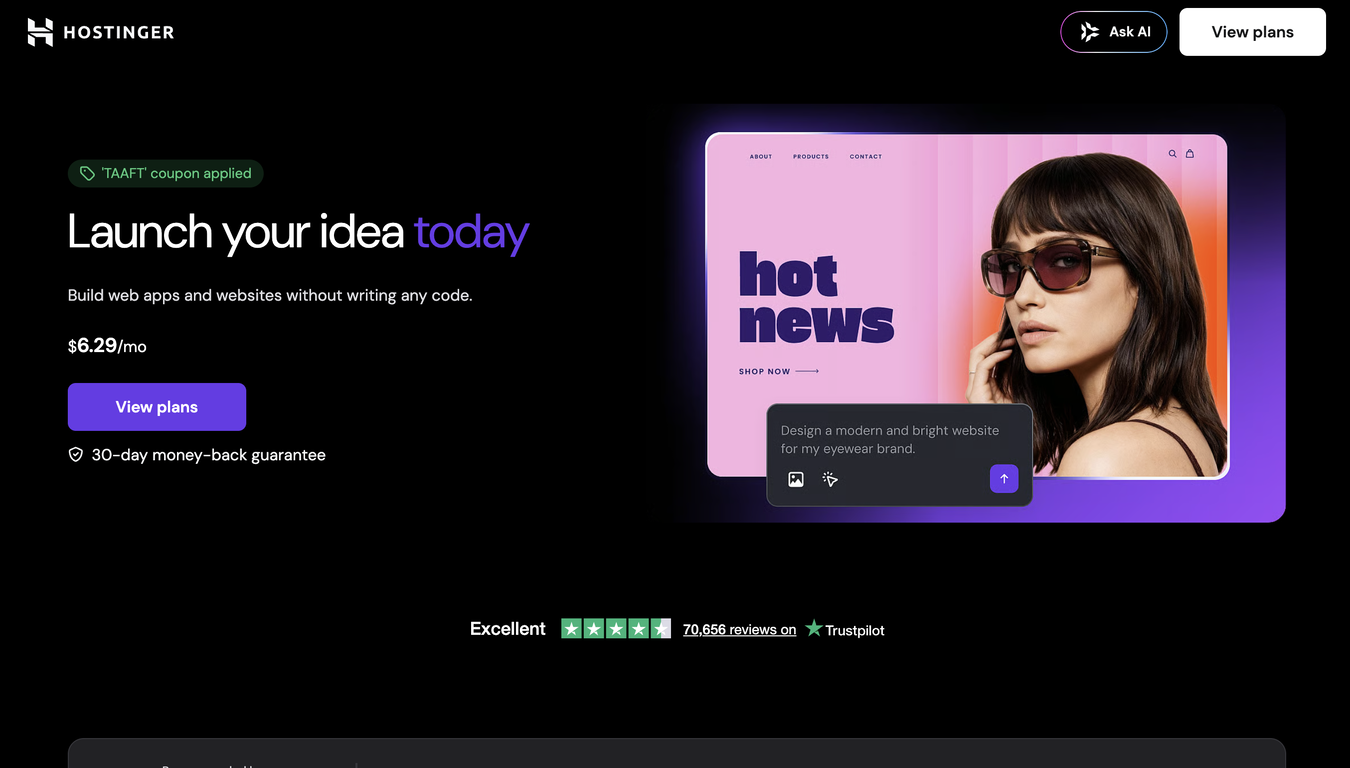AI Builder | Hostinger Horizons