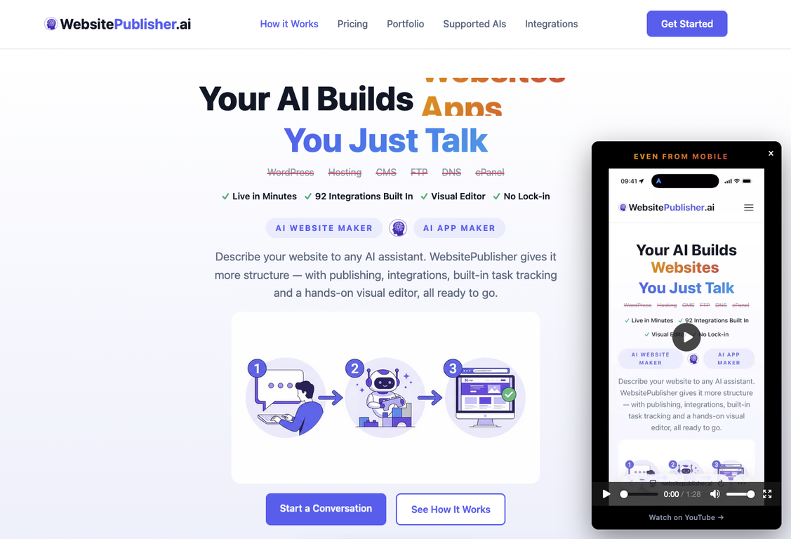 WebsitePublisher AI