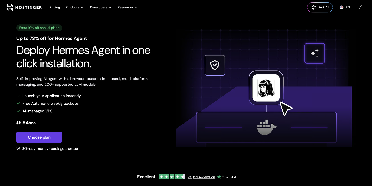 Managed Hermes Agent | Hostinger
