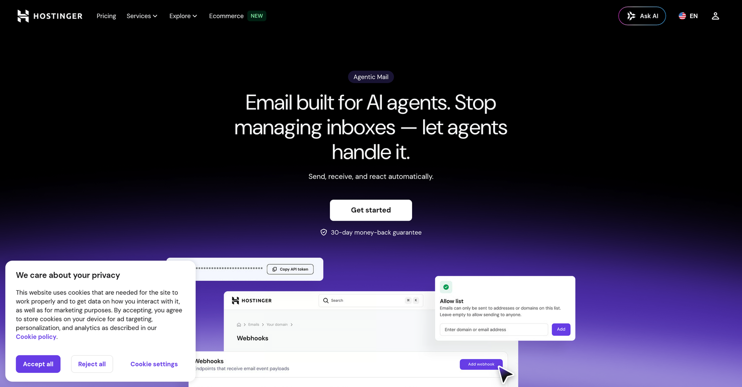 Agentic Mail | Hostinger