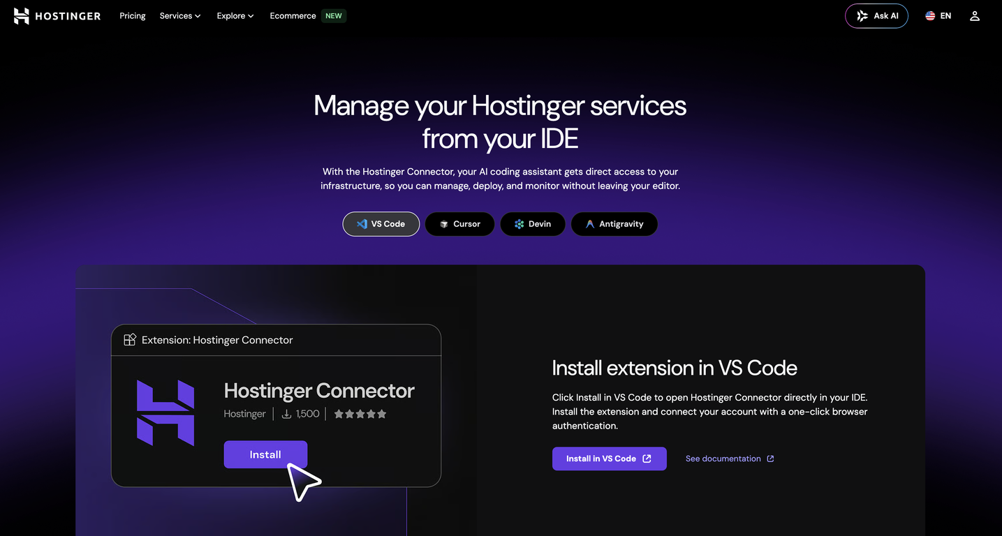 Connector | Hostinger