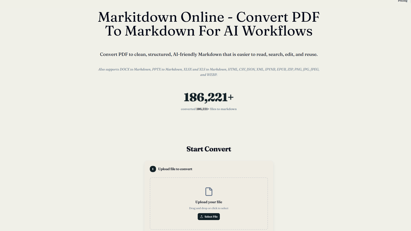 PDF to Markdown - Markitdown