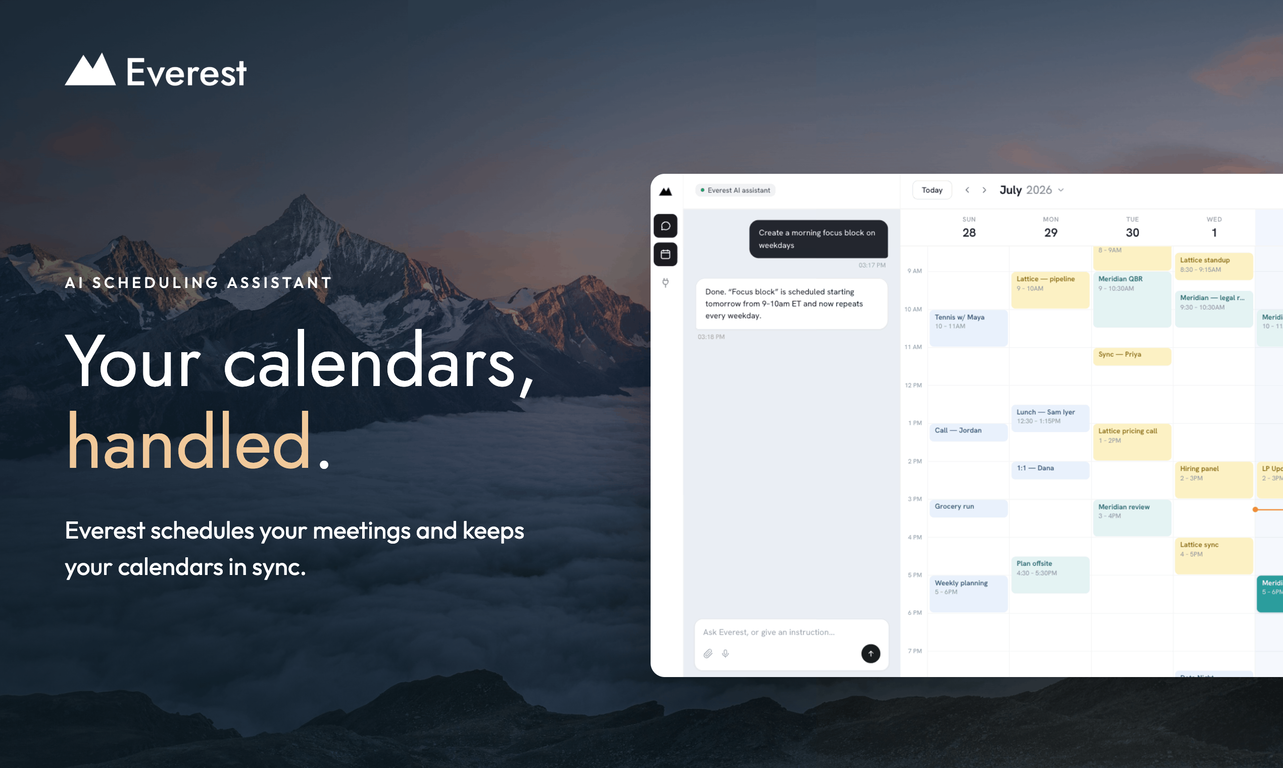 Everest | AI Scheduling Assistant