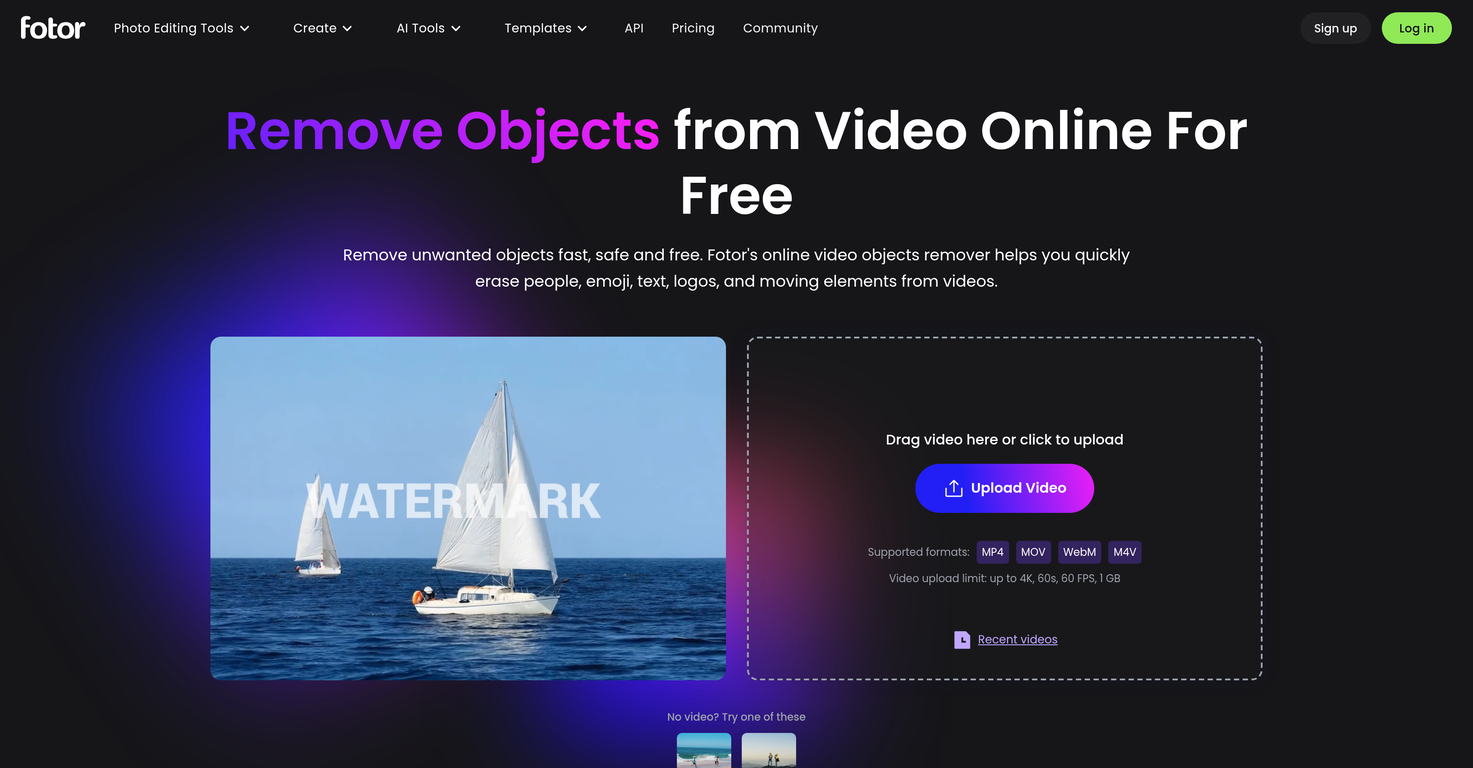 Fotor | AI Video Objects Remover