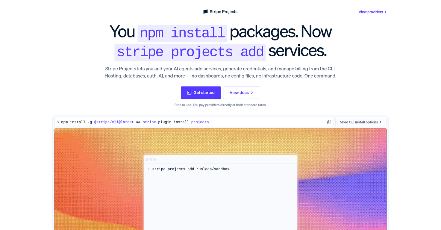 Stripe Projects