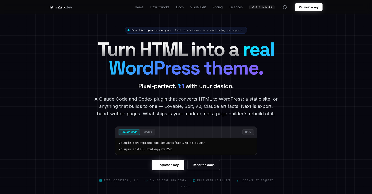 html2wp