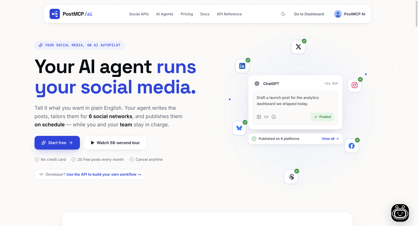 Post MCP Ai - Ai For Social Media Scheduling