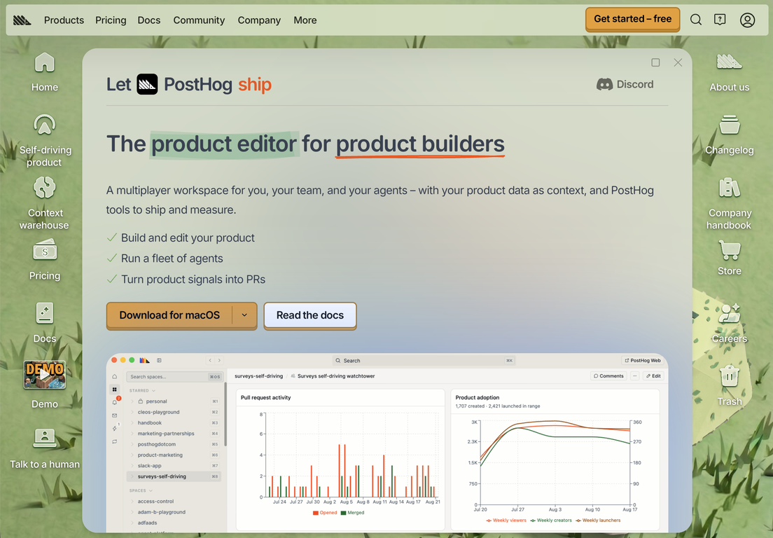 PostHog Desktop
