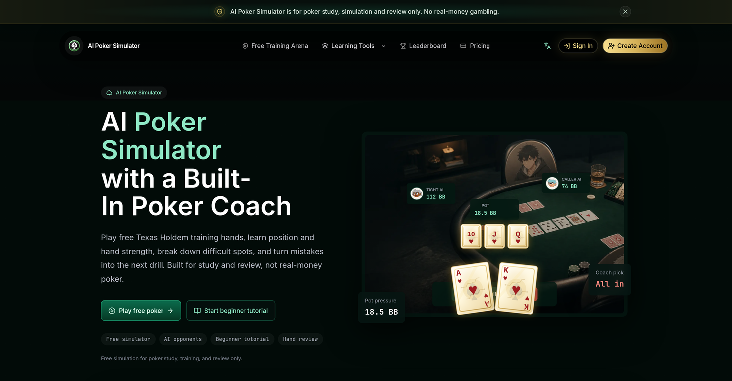 AI Poker Simulator