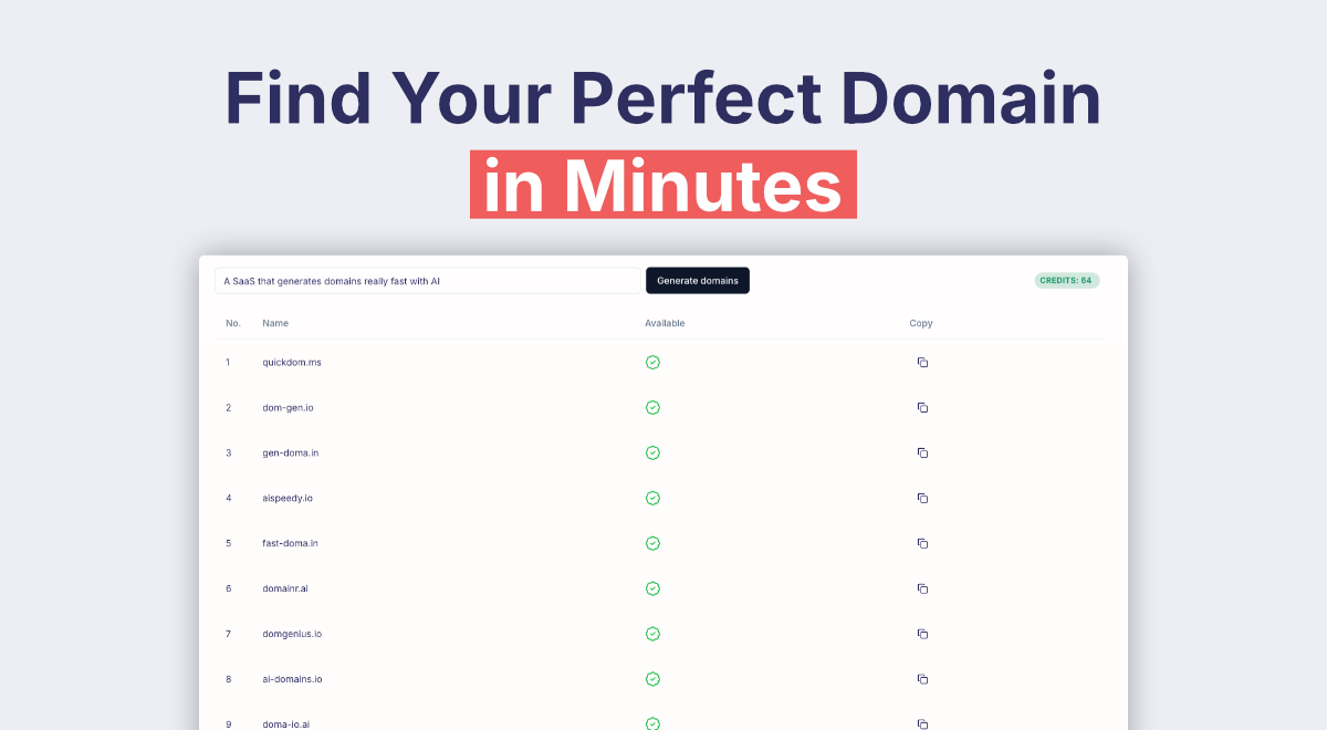 Fast Domain