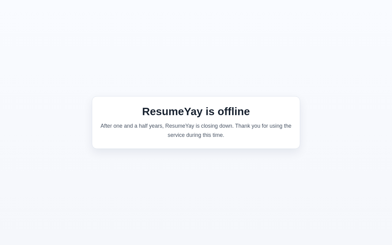 Resume Yay